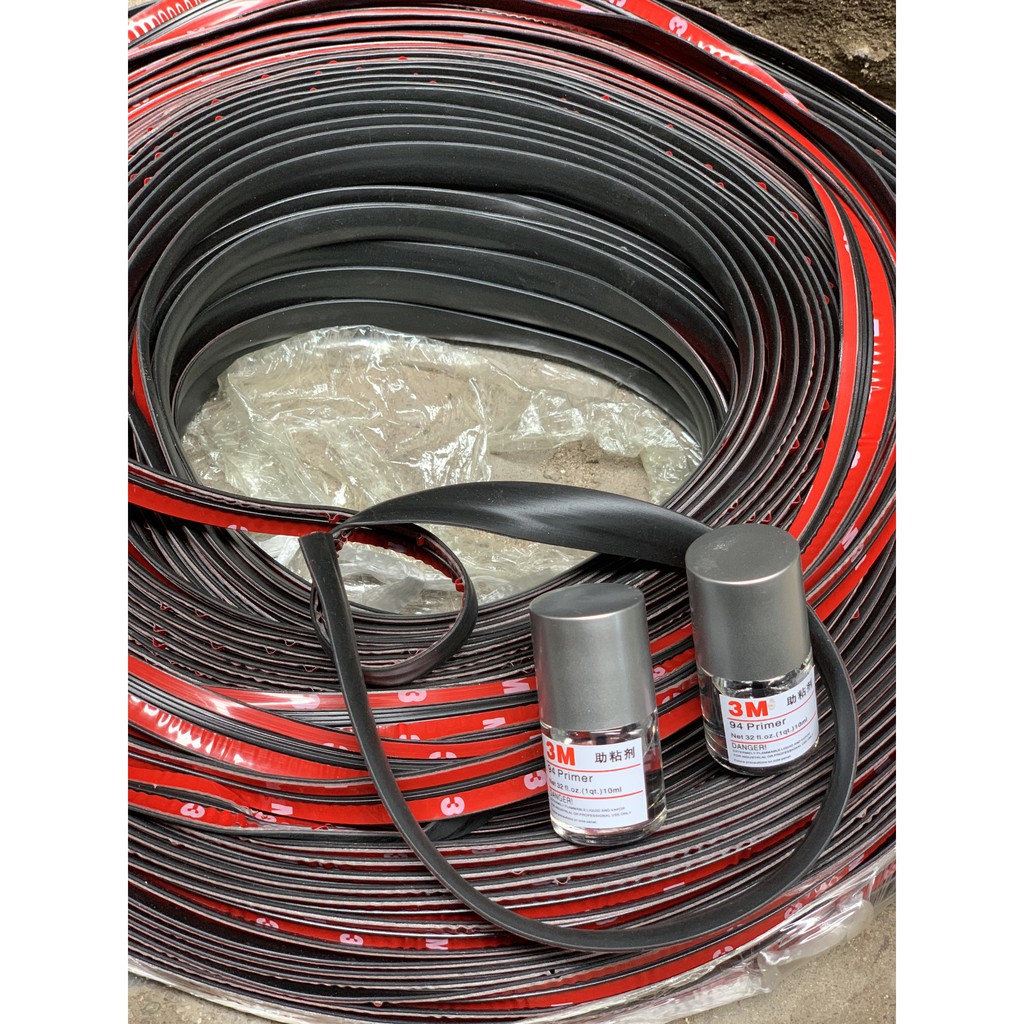 Gioăng Cao su viền cửa kính ngoài chống gió cho xe hơi - dài 2m + 02 Lọ keo trợ dính