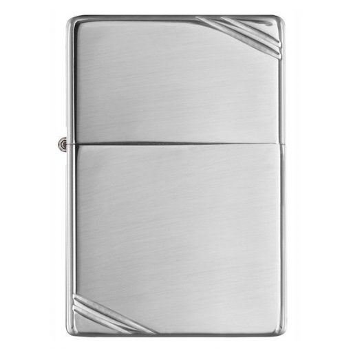 Mô Hình Bật Lứa Zíppo USA 260 - Quẹt Zíppo Chặt Góc Bạc Bóng