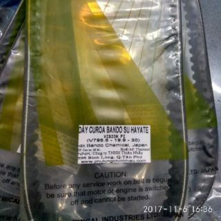 DAYCUROA_Dây curoa  HAYATE +DRIVE hàng thương hiệu BANDO made in Thailand nhập khẩu.