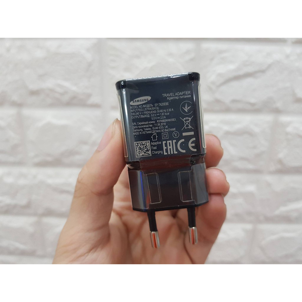 BỘ CỦ CÁP SẠC NHANH SAMSUNG CHÍNH HÃNG CHO S8/NOTE 8 VÀ CÁC MÁY HỖ TRỢ SẠC NHANH TYPE C BH 6 THÁNG