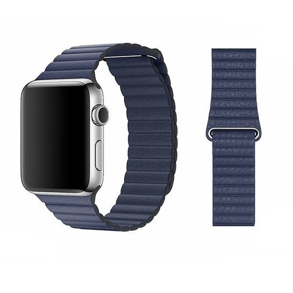 Dây da leather loop apple watch seris 1-2-3-4-5-6, khóa nam châm Techroom