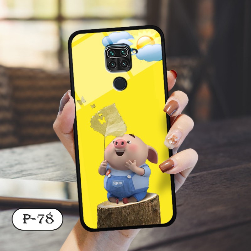 Ốp lưng kính 3D Xiaomi Redmi Note 9- hình cute