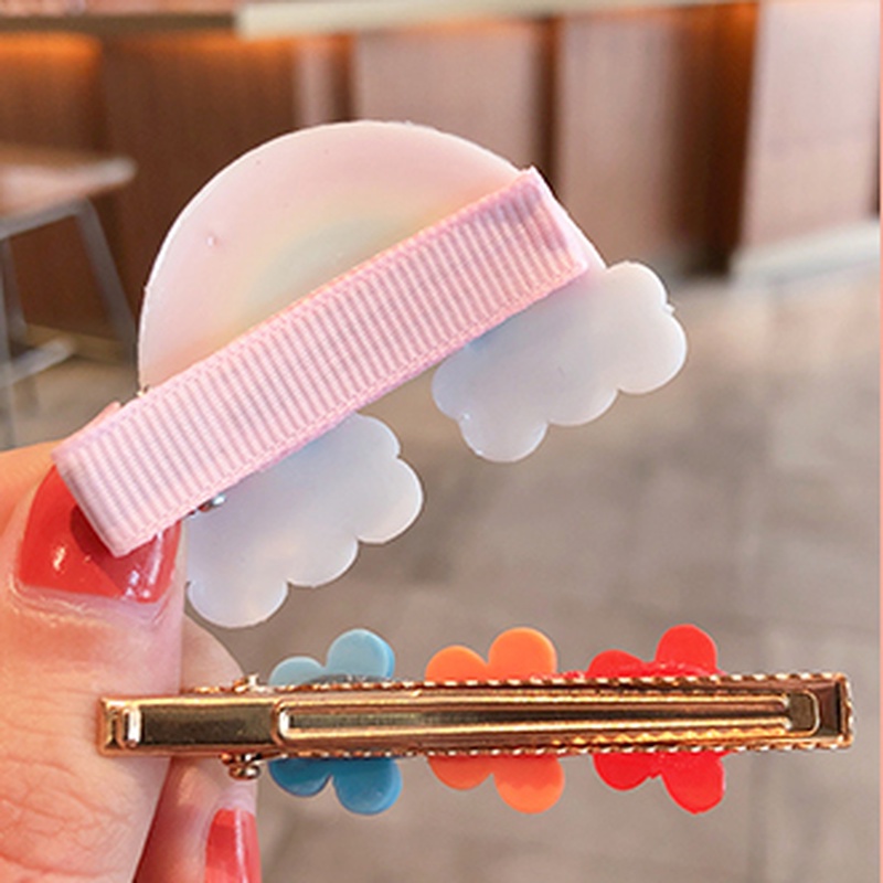 Set Kẹp Tóc Kiểu Dáng Công Chúa Phong Cách Hàn Quốc Cổ Điển Thanh Lịch Cho Bé Gái