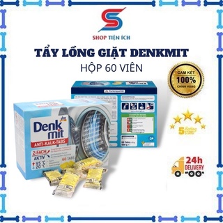 Viên tẩy lồng máy giặt Denkmit hộp 60 viên hàng nội địa Đức - Shop Tiện Ích