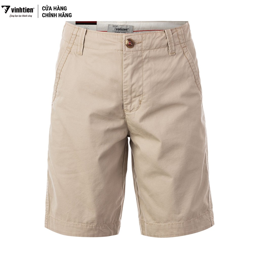 [Mã FAMALLT5 giảm 15% đơn 150K] Quần shorts nam classic 325 Vĩnh Tiến SVT1813 màu be