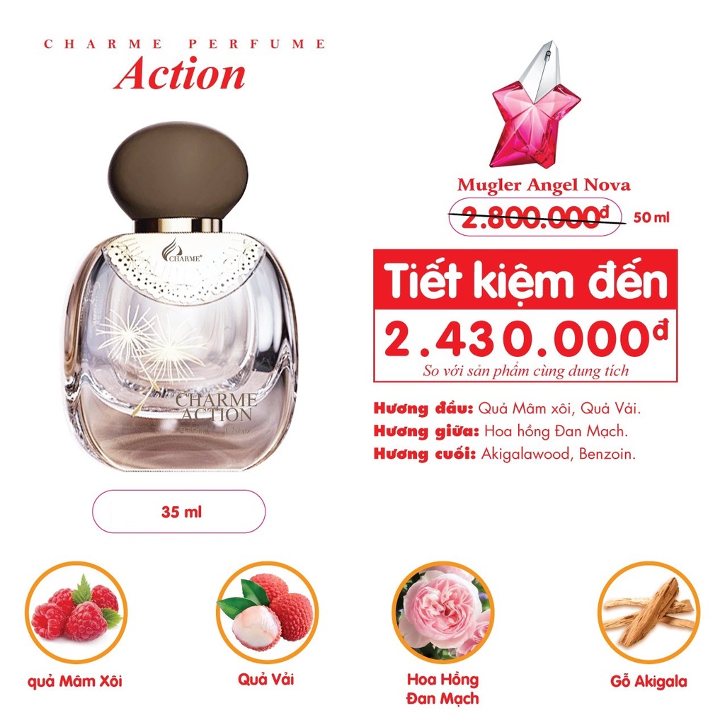 Nước hoa Charme Action 35ml