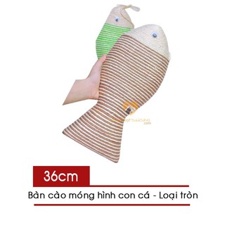 Bàn Cào Móng Cho Mèo Hình Con Cá - Loại Tròn - [Nống Trại Thú Cưng]