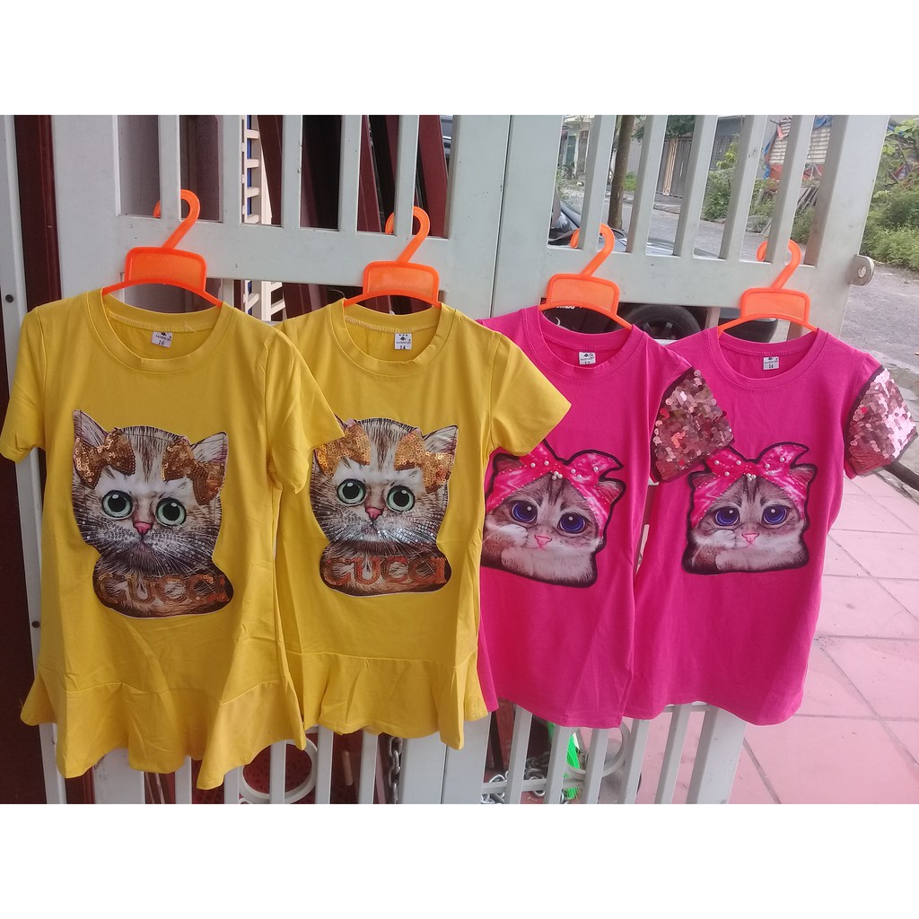 Váy cotton bé gái 3 tuổi, 4 tuổi,5 tuổi đẹp rẻ