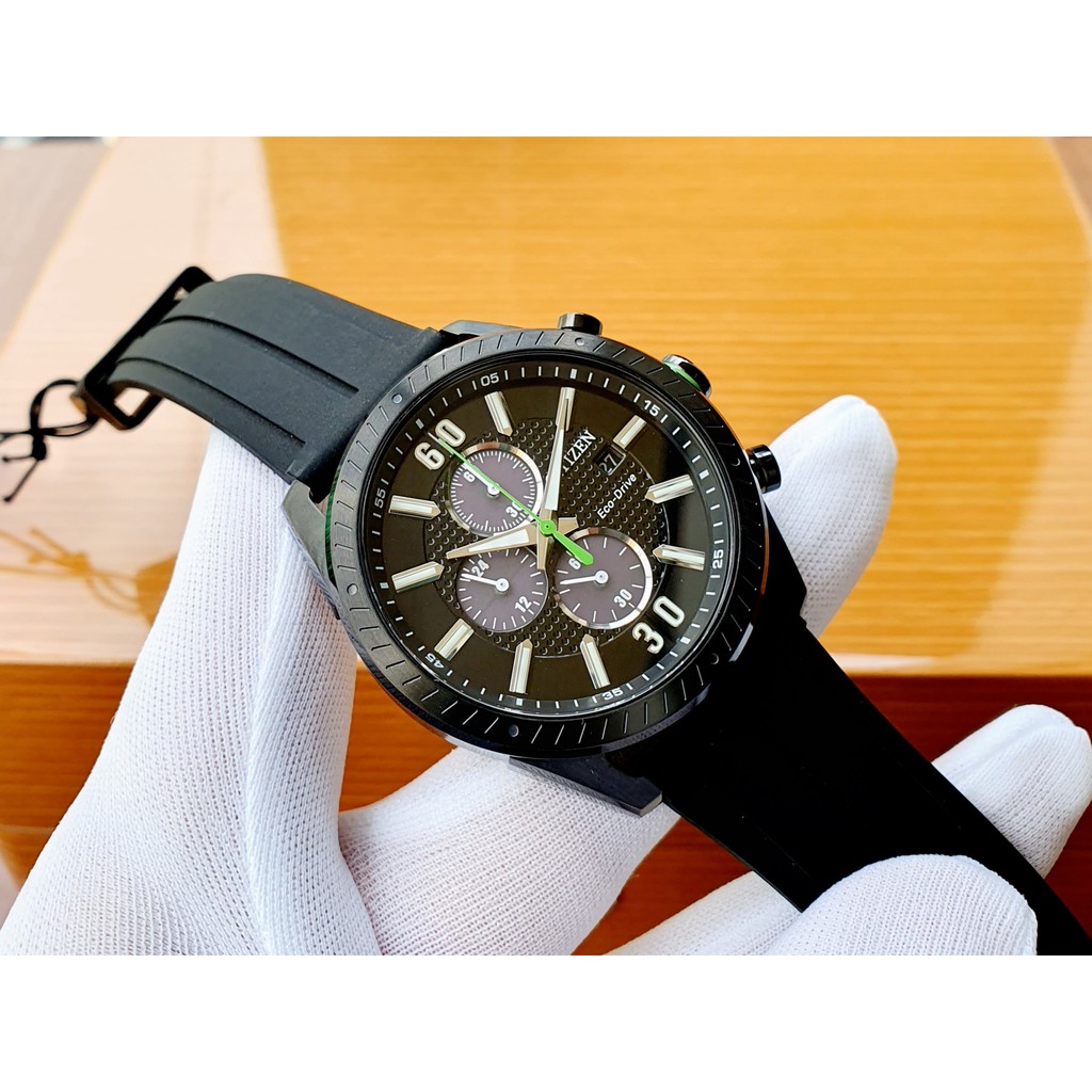 Đồng hồ Nam chính hãng Citizen CA0665-00E - Máy Quartz pin Eco Drive năng lượng ánh sáng - Kính khoáng cứng