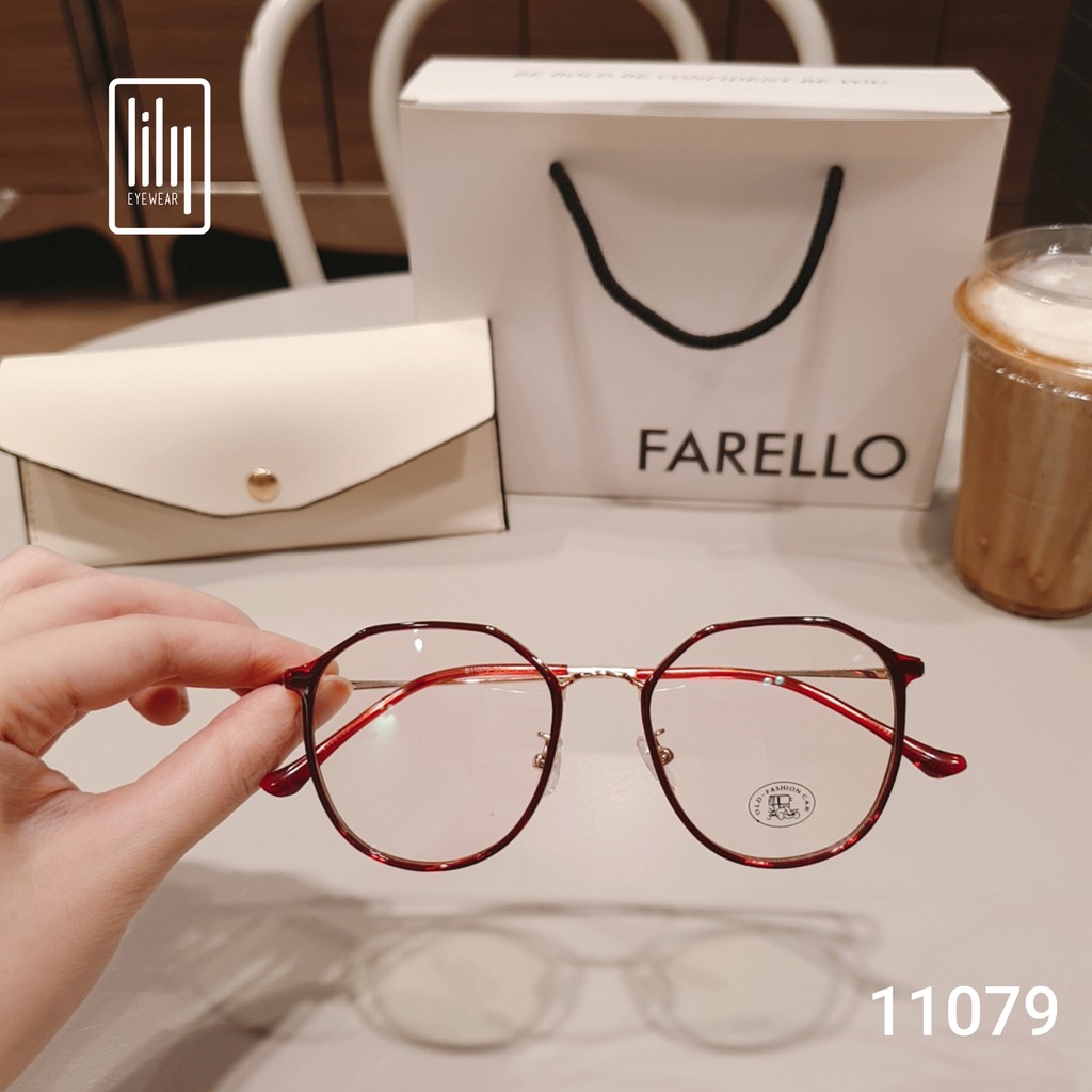 Gọng kính cận kim loại 11079 Gọng kính mắt kiểu dáng Hàn Quốc Lilyeyewear | BigBuy360 - bigbuy360.vn