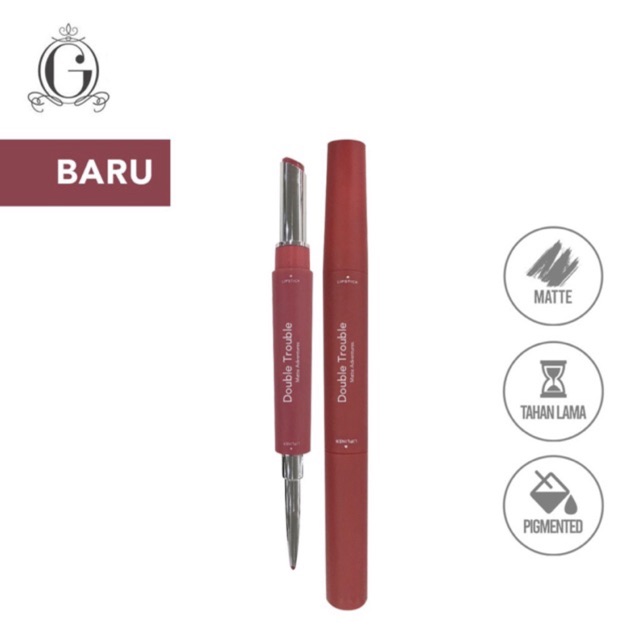 (hàng Mới Về) Son Lì Hai Đầu Madame Gie Trang Điểm Chuyên Nghiệp