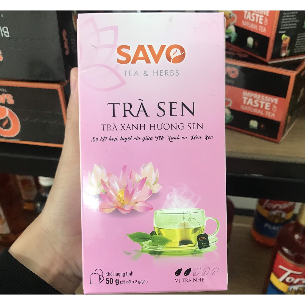 Trà túi lọc SAVO nhiều vị | 25 túi/hộp
