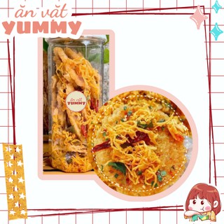 Cơm Cháy Khô Gà 300gr Ăn Vặt Yummy - đồ ăn vặt lon pet vừa ngon vừa rẻ