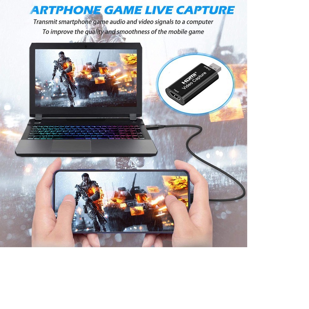 Đầu Chuyển HDMI Vào Laptop, PC Qua Cổng USB 3.0 1080P HDMI Video Capture CAO CẤP