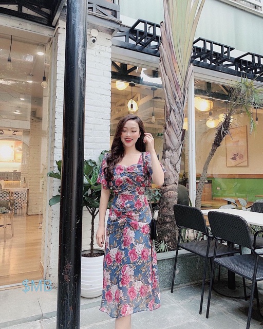 [Mã WARN25 giảm 25k đơn 200k] Đầm hoa 🌷Đầm suông hoa nhún thân 🌷FREESHIP 🌷Nhập MADEBY20 giảm 20k đơn trên 300k | BigBuy360 - bigbuy360.vn