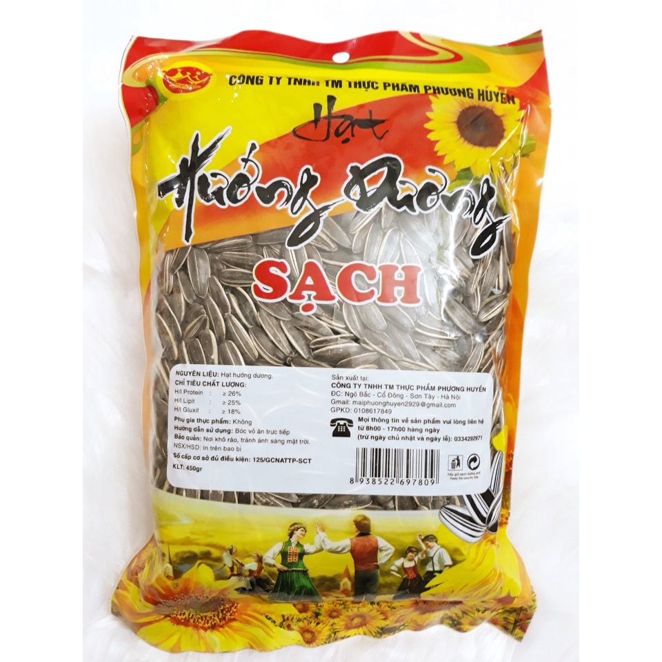 Hạt Hướng Dương Sạch Phương Huyền Túi 450g