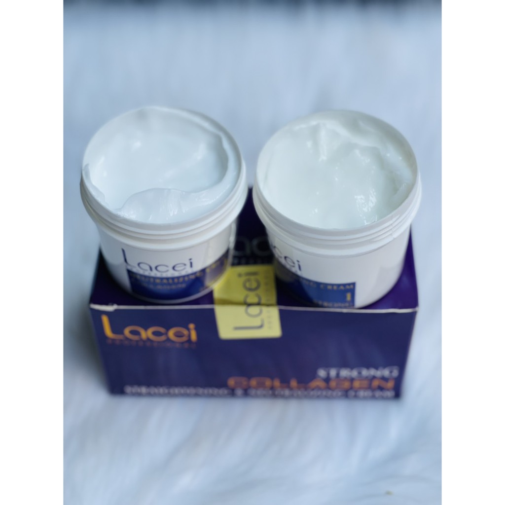 Thuốc Duỗi tóc không kẹp nhiệt dành cho tại nhà thương hiệu LACEI Collagen 200mlx2