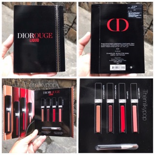 💄Sample son kem Dior Rouge Liquid 4 màu kèm cọ 💄