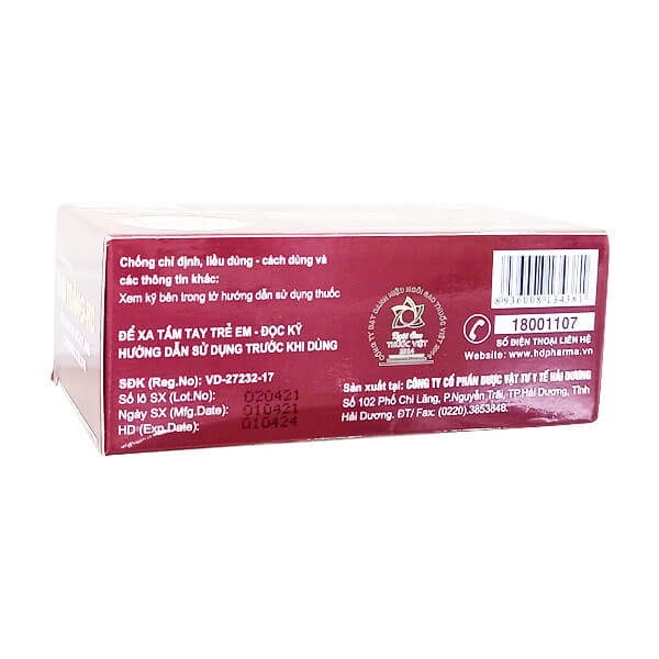 Đại tràng HD giảm nhanh viêm đại tràng cấp và mạn tính hộp 60 viên