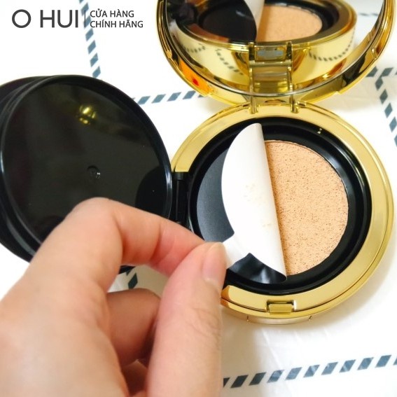 Phấn nước che khuyết điểm kiềm dầu OHUI Ultimate Cover Cushion Matt Finish SPF50+ PA+++ 15g Tặng thêm lõi refill 15g