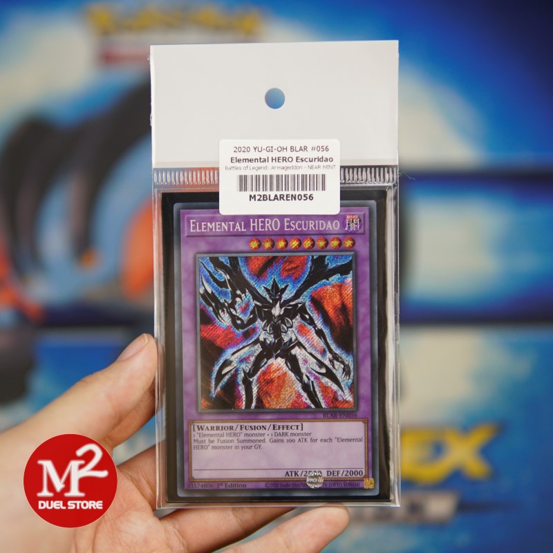 Lá bài Yugioh BLAR-EN056 Elemental HERO Escuridao – Secret Rare - Đóng gói theo tiêu chuẩn M2SCCQ-Lite