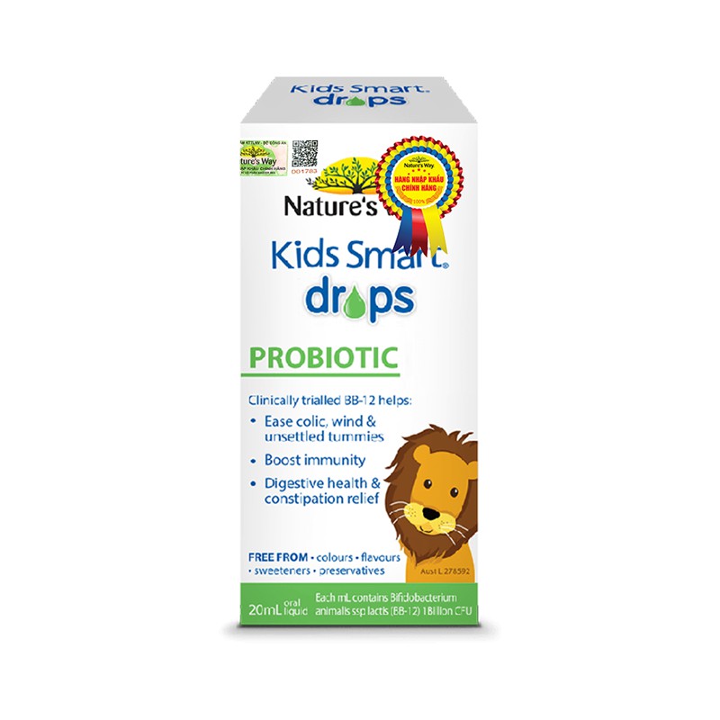 Nature's Way Kids Smart Drops Probiotic - Bổ Sung Men Vi Sinh Cho Bé Từ 2 Tuần Tuổi