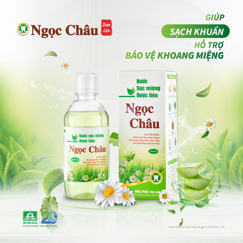 Nước súc miệng dược liệu Ngọc Châu 350ml