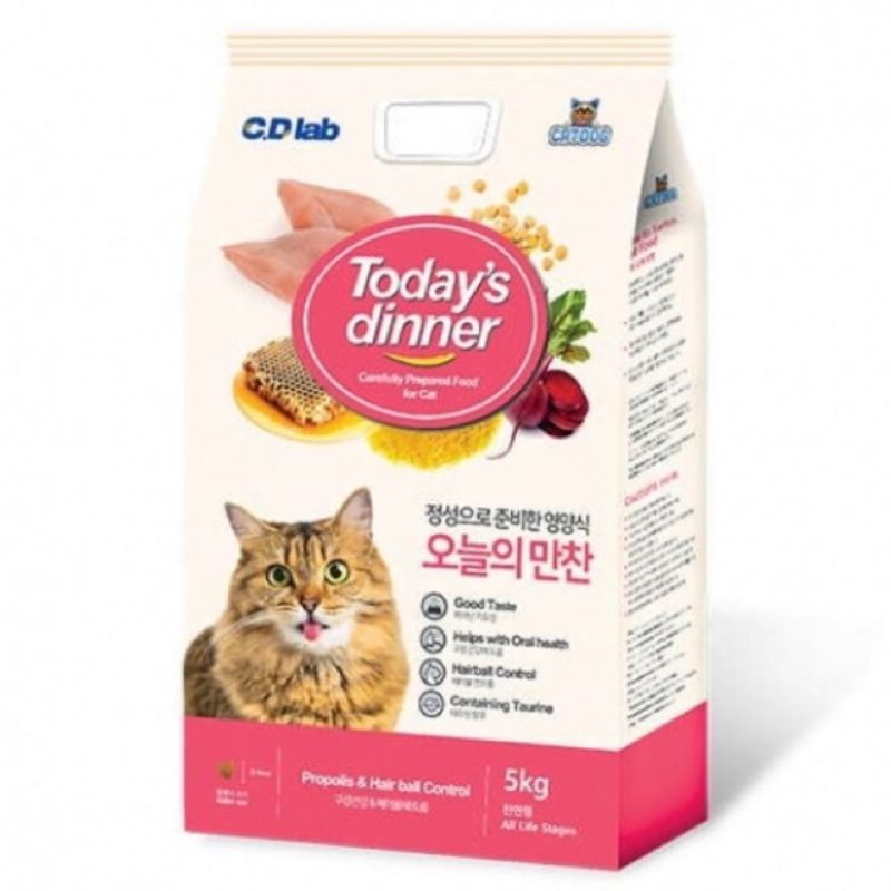 thức ăn hạt khô Today'dinner  5kg nhập khẩu hàn quốc