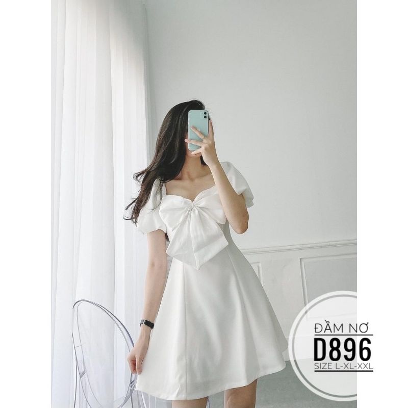 Đầm big size nơ từ 60kg-90kg