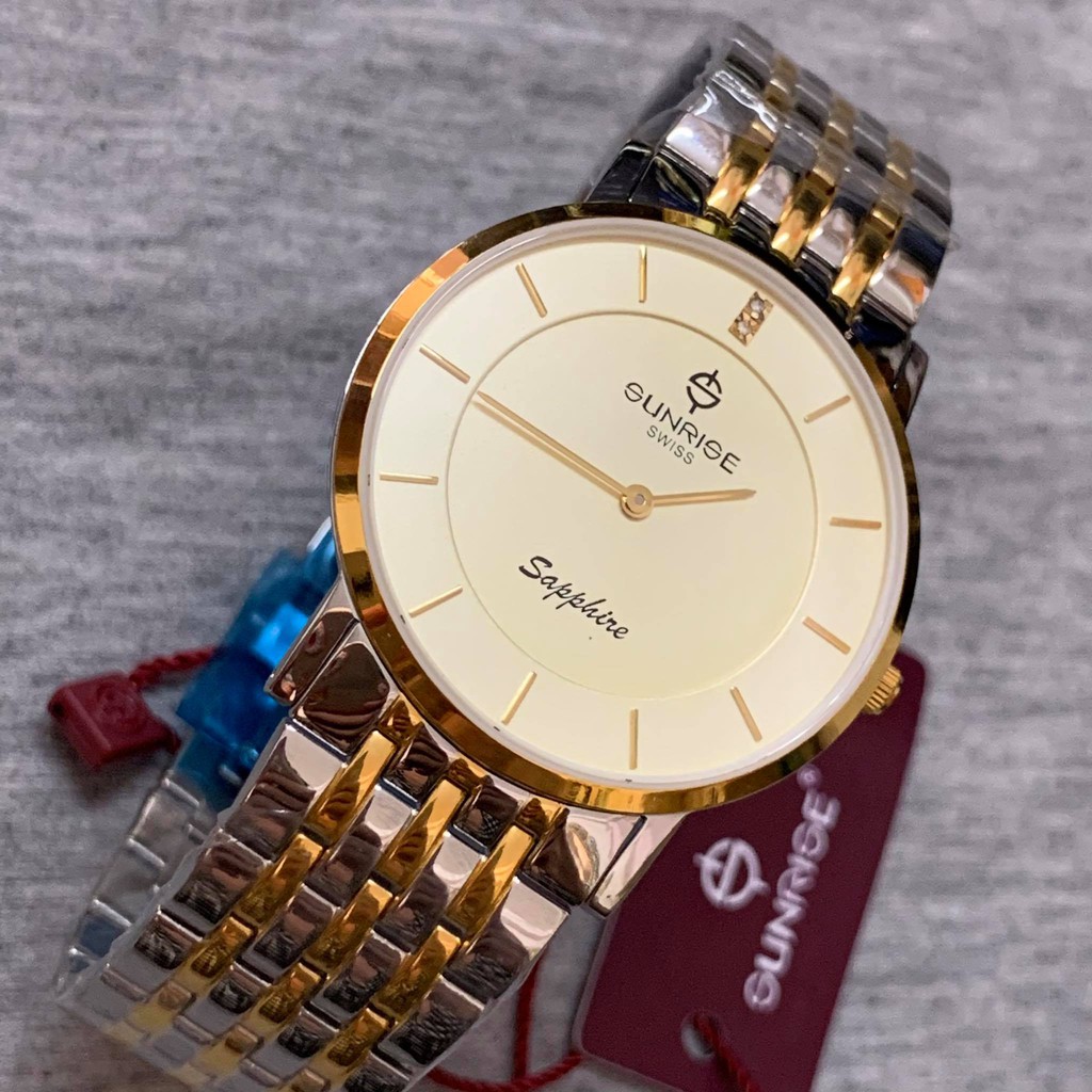 Đồng hồ Sunrise Nam chính hãng M737SG.V - kính saphire chống trầy - bảo hành 1 năm đ