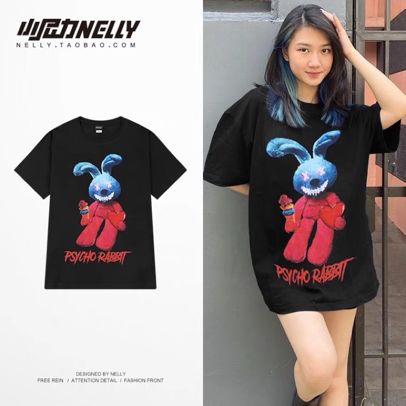 (XẢ HÀNG) Áo phông nelly taobao tay lỡ form rộng unisex hàng quảng châu