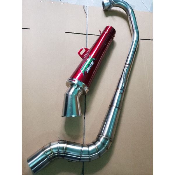 Pô KING DRAG cổ NLK gắn Exciter winer sonic raider satria gsx wave dream sirius jupiter axelo