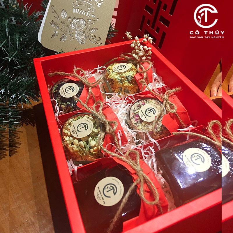 Set Quà Tặng Tết 2022 Mật Ong Rừng Kèm Trà & Hạt Dinh Dưỡng Thiên Nhiên - Sweet Gift 03 | BigBuy360 - bigbuy360.vn