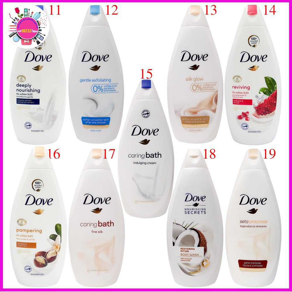 Sữa tắm DOVE Dưỡng Ẩm Mềm Mịn Da CHÂU ÂU 500ML | BigBuy360 - bigbuy360.vn
