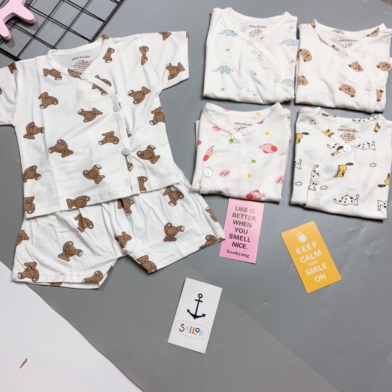 Bộ sơ sinh cộc tay, Đồ sơ sinh cho bé chất pettit, đồ sơ sinh cho bé gái, trai sz 0-3m