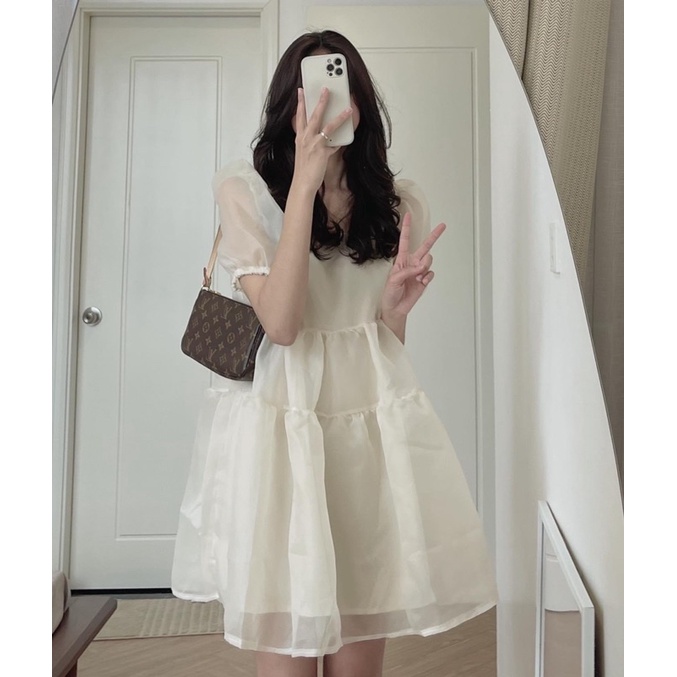 Váy babydoll voan tơ Hàn Quốc, Đầm Babydoll voan tơ bồng bềnh | BigBuy360 - bigbuy360.vn