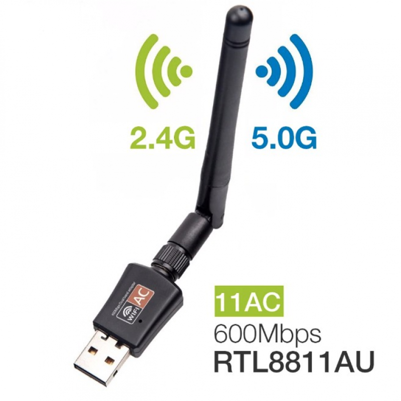Usb Wifi 600mbps-2db 150m 2.4g / 5g | BigBuy360 - bigbuy360.vn