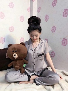 Đồ ngủ Pijama lụa satin siêu đẹp