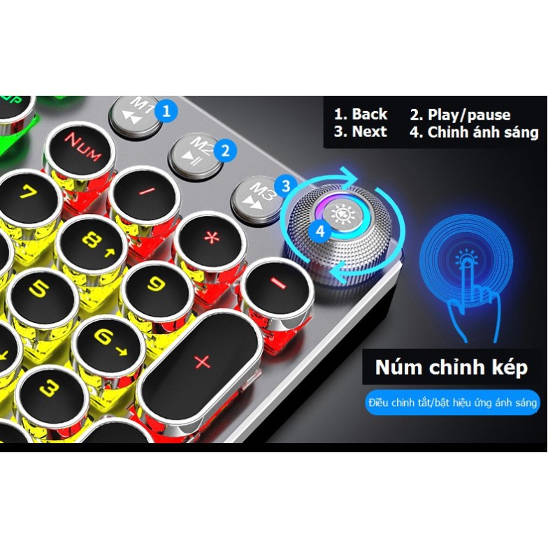 Bàn Phím Cơ Key Master led đổi màu đẳng cấp game thủ