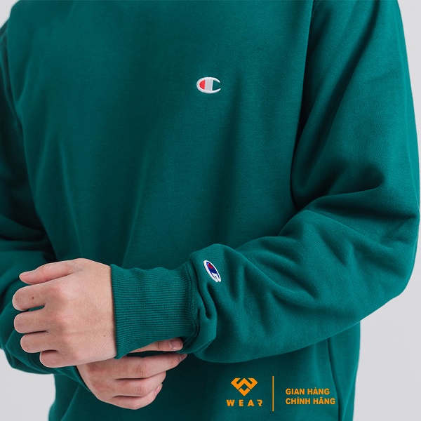 Áo Champion JP C Logo Sweatshirt - Green - C3Q001560