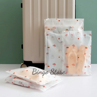 túi ZIP lụa mờ khóa kéo chống thấm nước tiện lợi TKK01