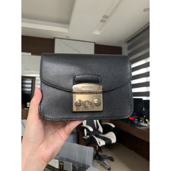 (HÀNG CHUẨN AUTH 100% )THANH LÝ TÚI FURLA MINI MÀU ĐEN