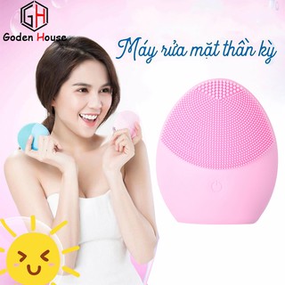 Máy rửa mặt massage Goden House cao cấp, mát rửa mặt nâng cơ chống nước với bề mặt mềm mịn giúp rửa sạch sâu hot