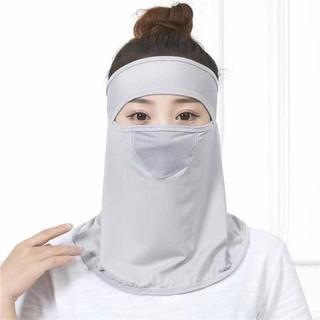 Khẩu Trang NIJA che kín mặt, cổ. Khẩu trang vải lụa lạnh thoáng khí chống nắng ,chống bụi bảo vệ cổ mới 2021