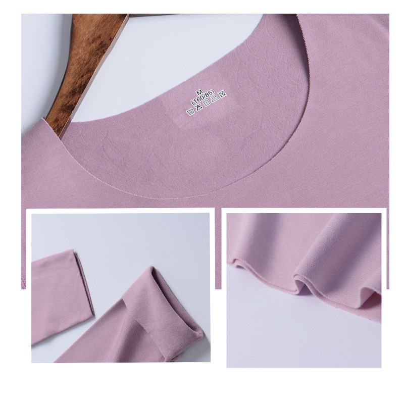 Áo Thun Tay Dài Cổ Lọ Không Đường May Giữ Ấm Mùa Đông Cho Nữ