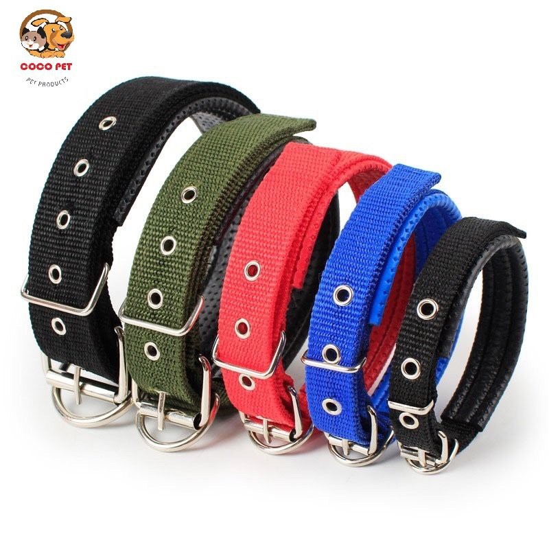 Vòng Cổ Cho Chó Lót Da Mềm Mại Siêu Dễ Chịu, Điều Chỉnh Được
