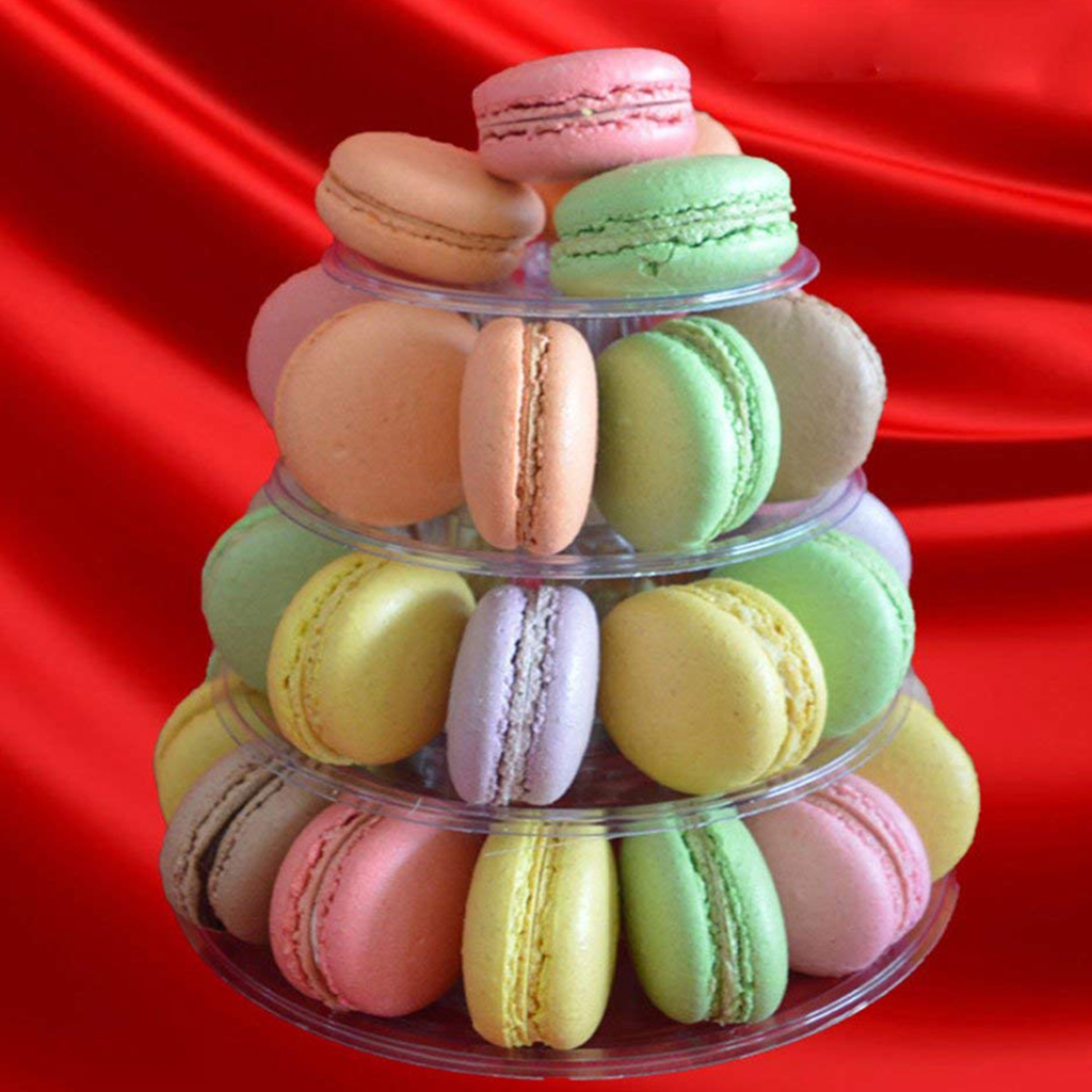 Macaron Cake Cupcake Stand with Box, Wedding Event Party Display Tower Plate