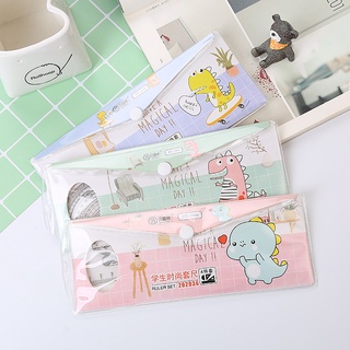 Bộ thước kẻ, eke, đo độ Vincedo P2 - Gồm 4 món: thước kẻ, 2 eke, thước đo độ