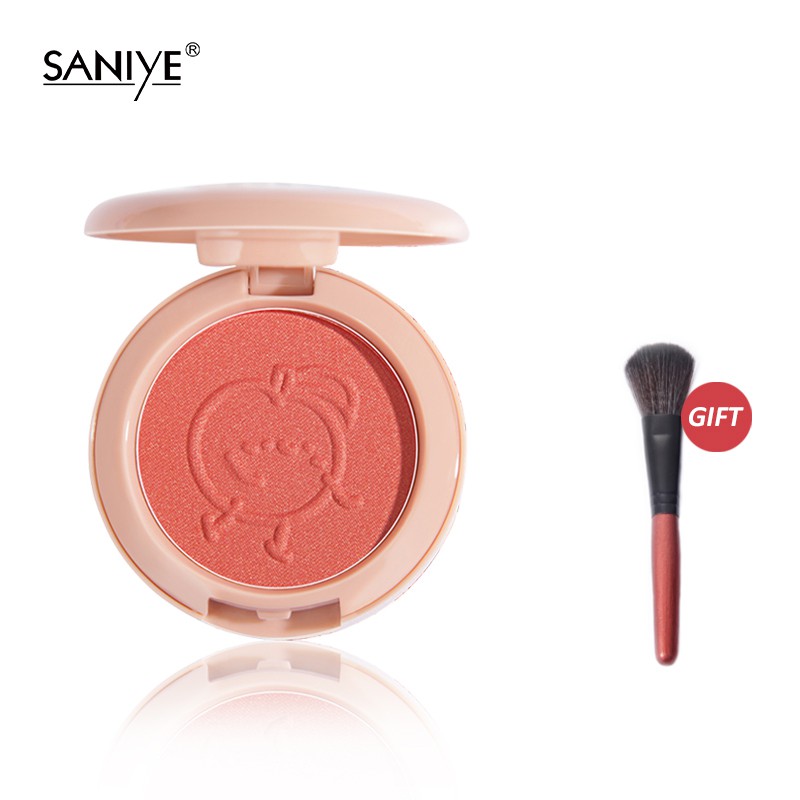 Bảng phấn má hồng SANIYE E0150 tự nhiên có cọ 6 màu tùy chọn 5.5g