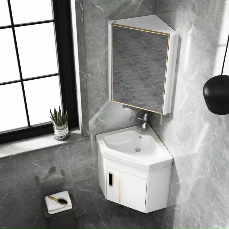 [NHẮN SHOP MẪU TRƯỚC KHI ĐẶT]tủ lavabo góc cho nhà vệ sinh nhỏ